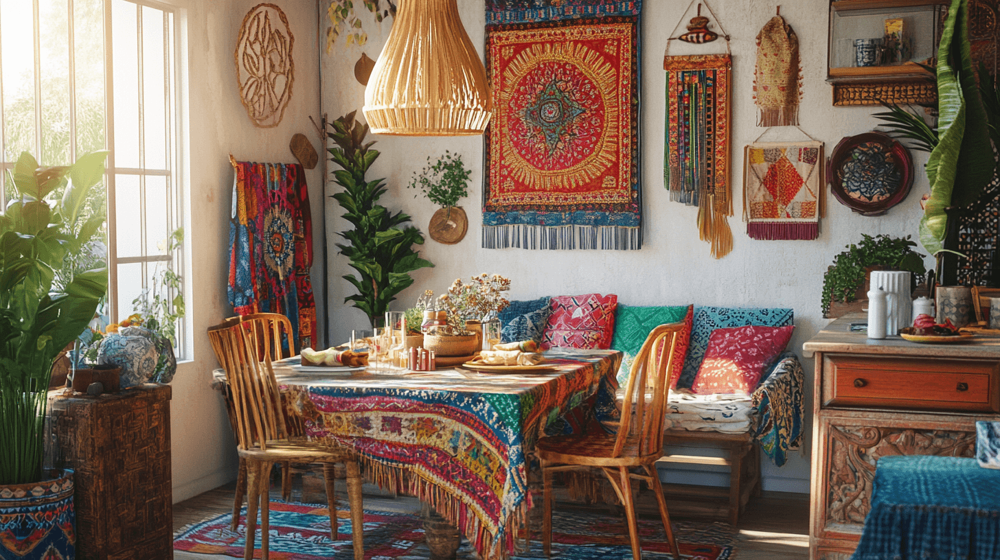 Comedor de estilo Boho: Ideas creativas de diseño