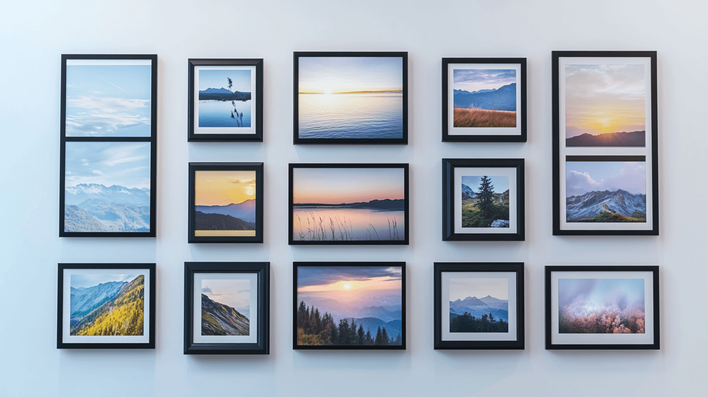 Diseños creativos para tu pared de fotos