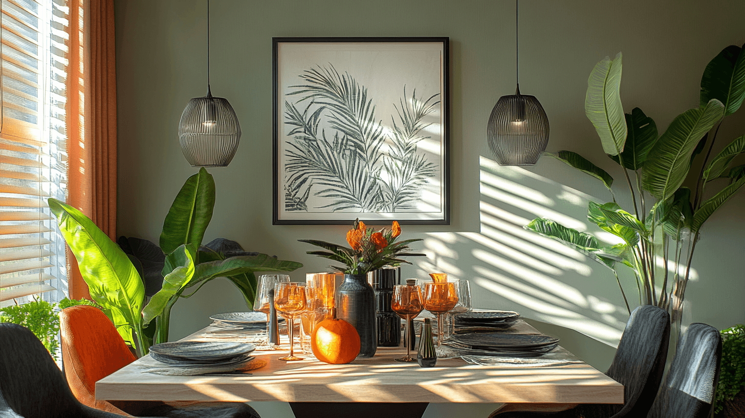 Decoraciones que animan el comedor