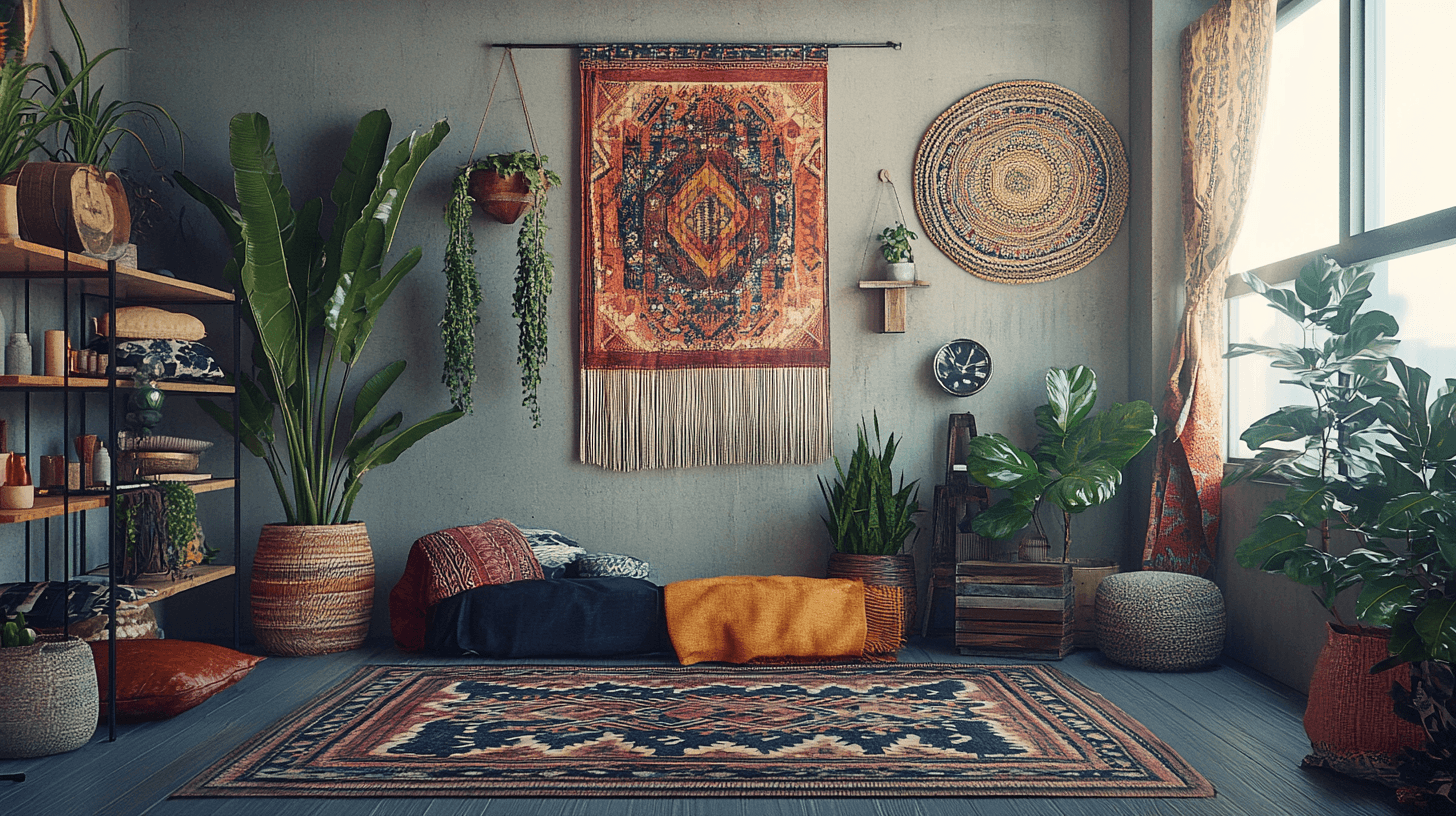 Decoración en estilo Industrial Boho