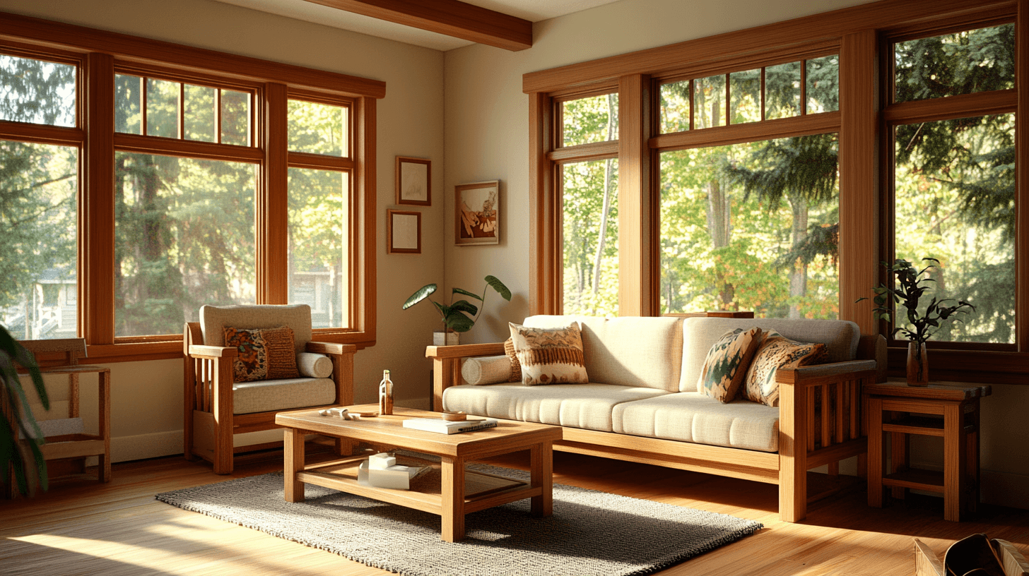 Estilo Craftsman: Detalles artesanales y materiales naturales