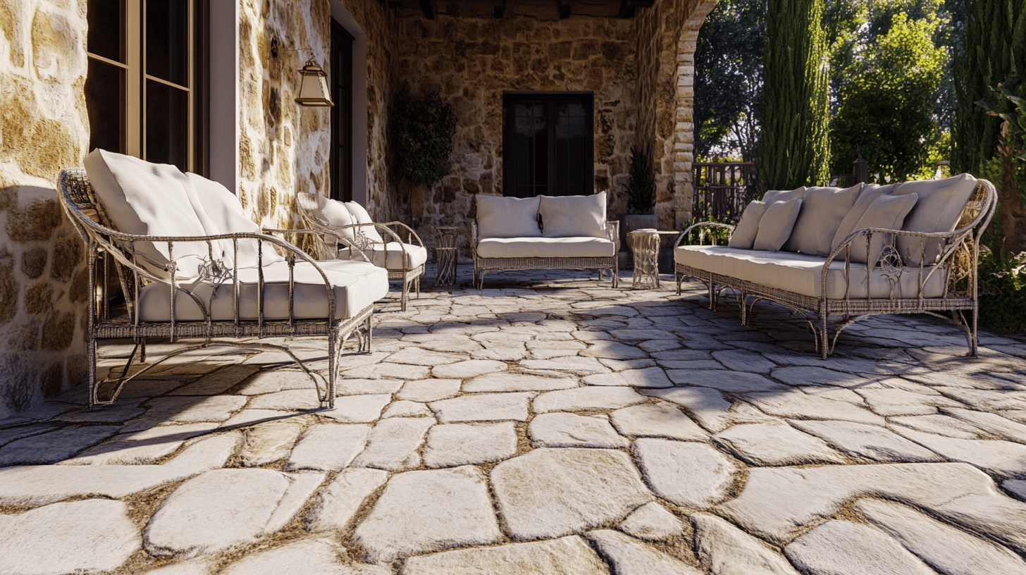 Terrazas de piedra: Robustez y elegancia