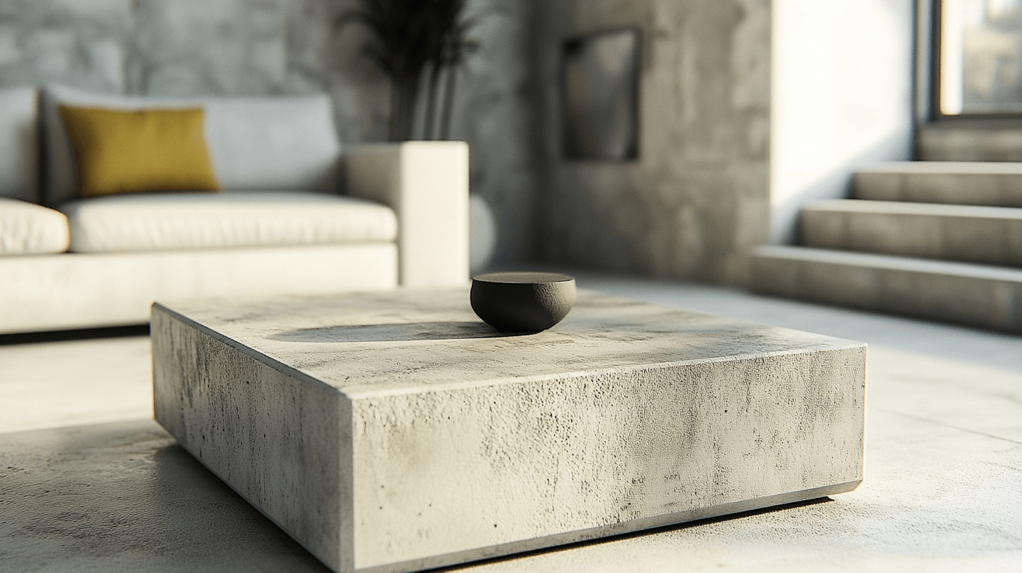 Muebles de hormigón: Robustos y elegantes