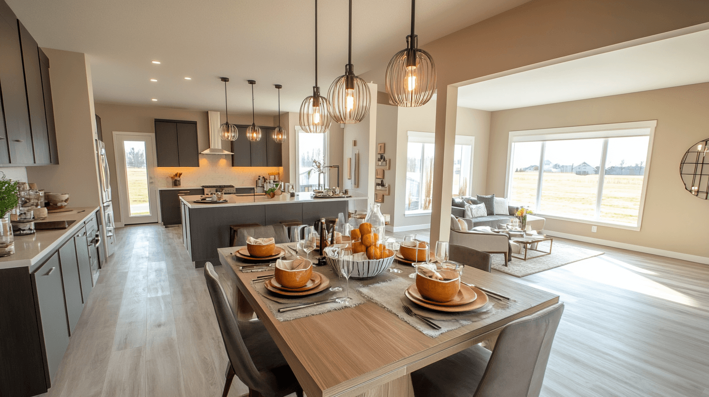Comedor con cocina abierta: El punto de encuentro perfecto para familia y amigos