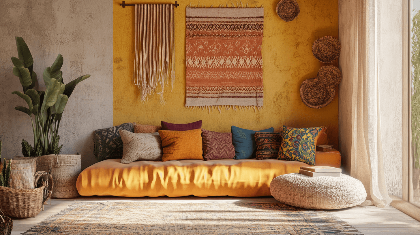 Colores y materiales en estilo Nomadic Boho