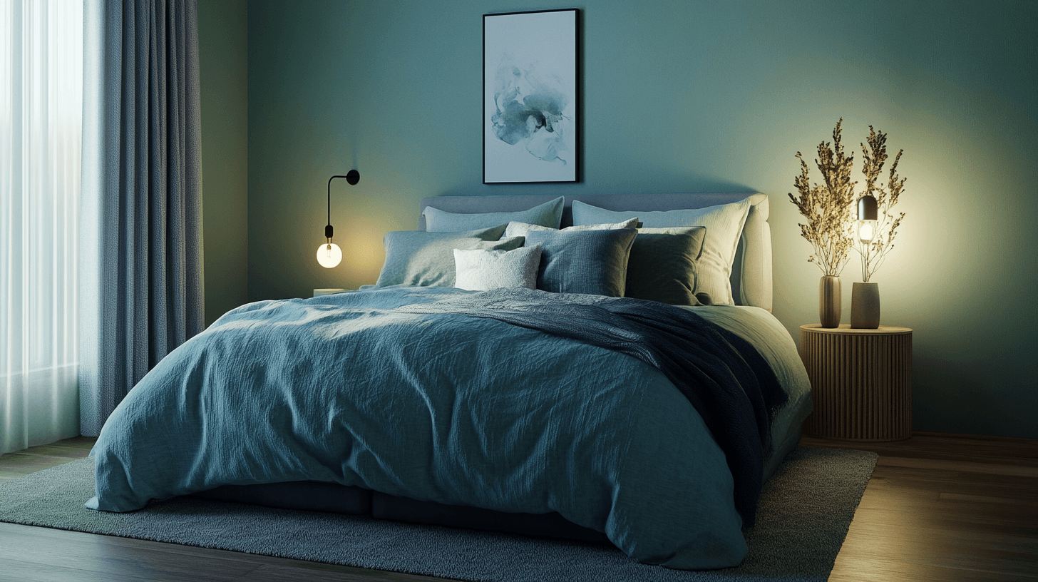 Diseño de color en el dormitorio: Tonos relajantes para un mejor sueño
