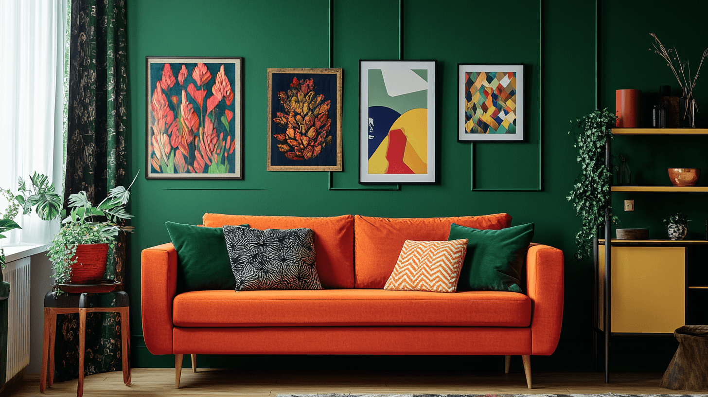 Decoración con contrastes de color: Acentos atrevidos