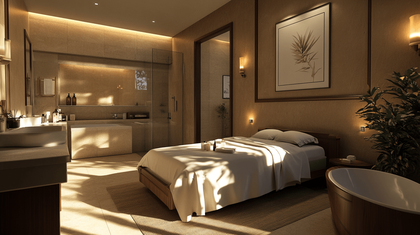 Habitación de invitados con baño propio: lujo y confort para los huéspedes