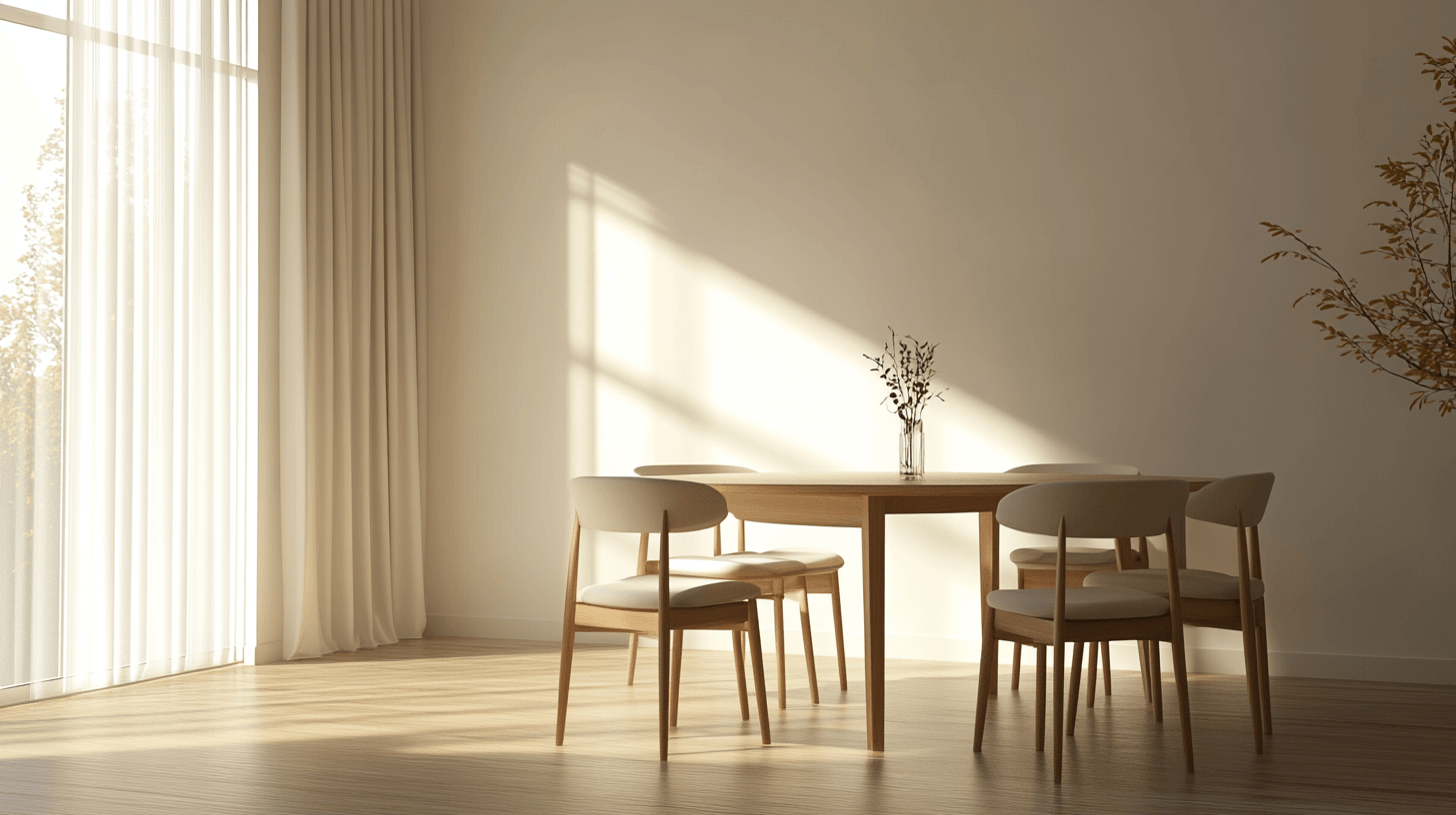 Comedor de estilo minimalista: Menos es más