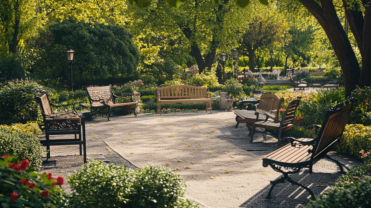 Asientos en el jardín: bancos, sillas y más