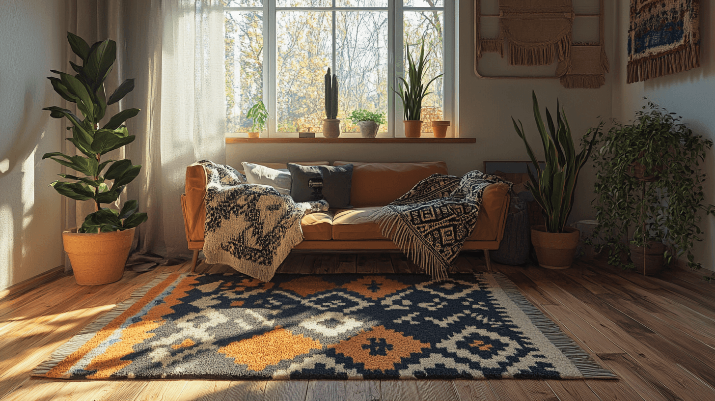 Textiles como decoración: alfombras, mantas y más