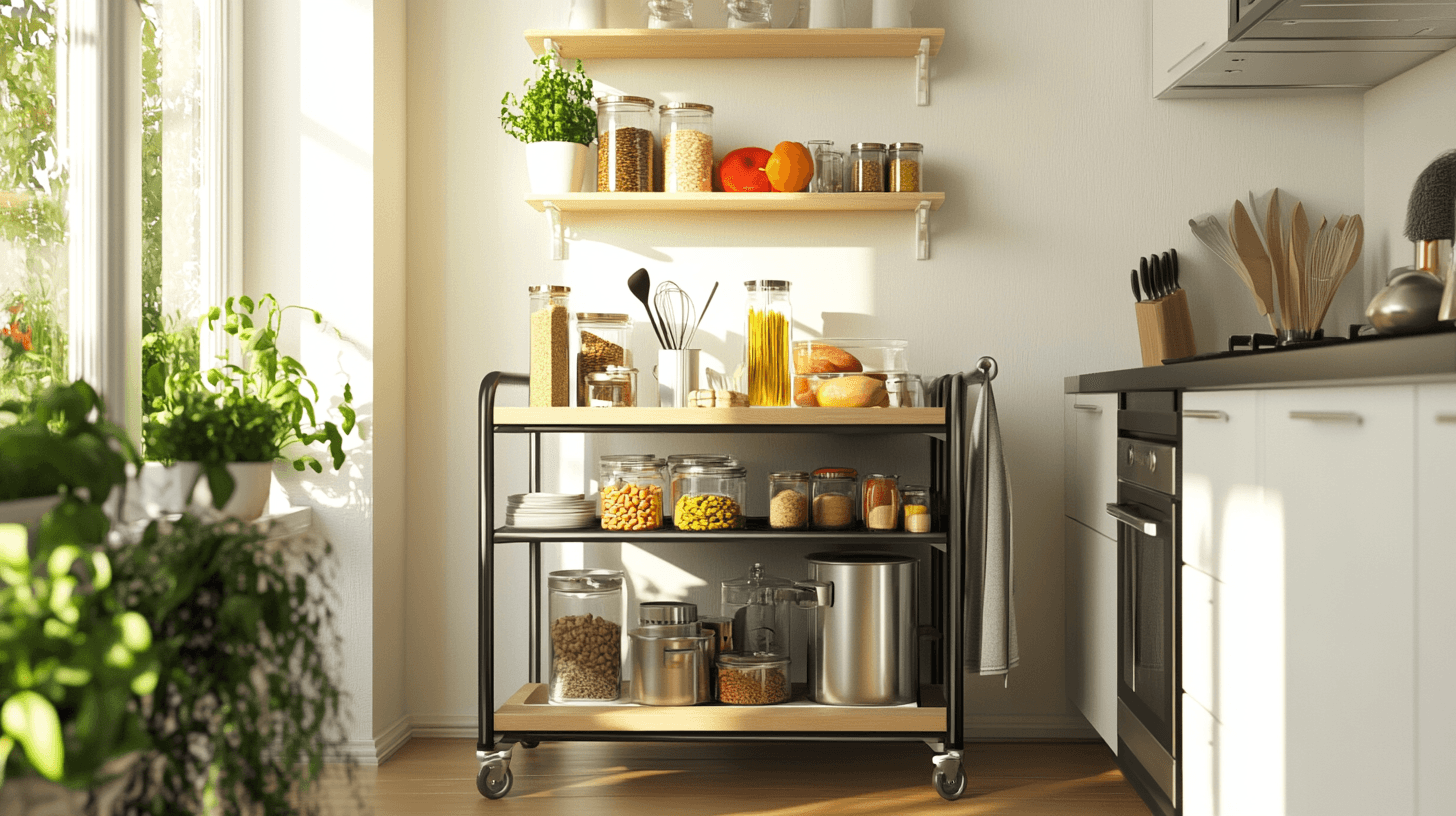Cocina organizada: Carros de cocina para más flexibilidad