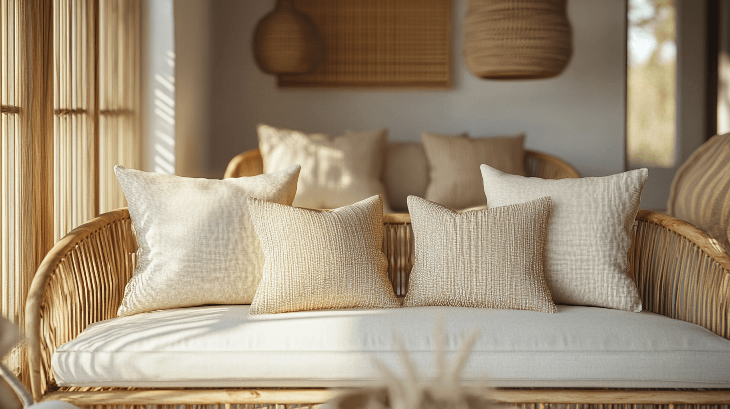 Decoraciones en beige y madera: Añadir acentos naturales
