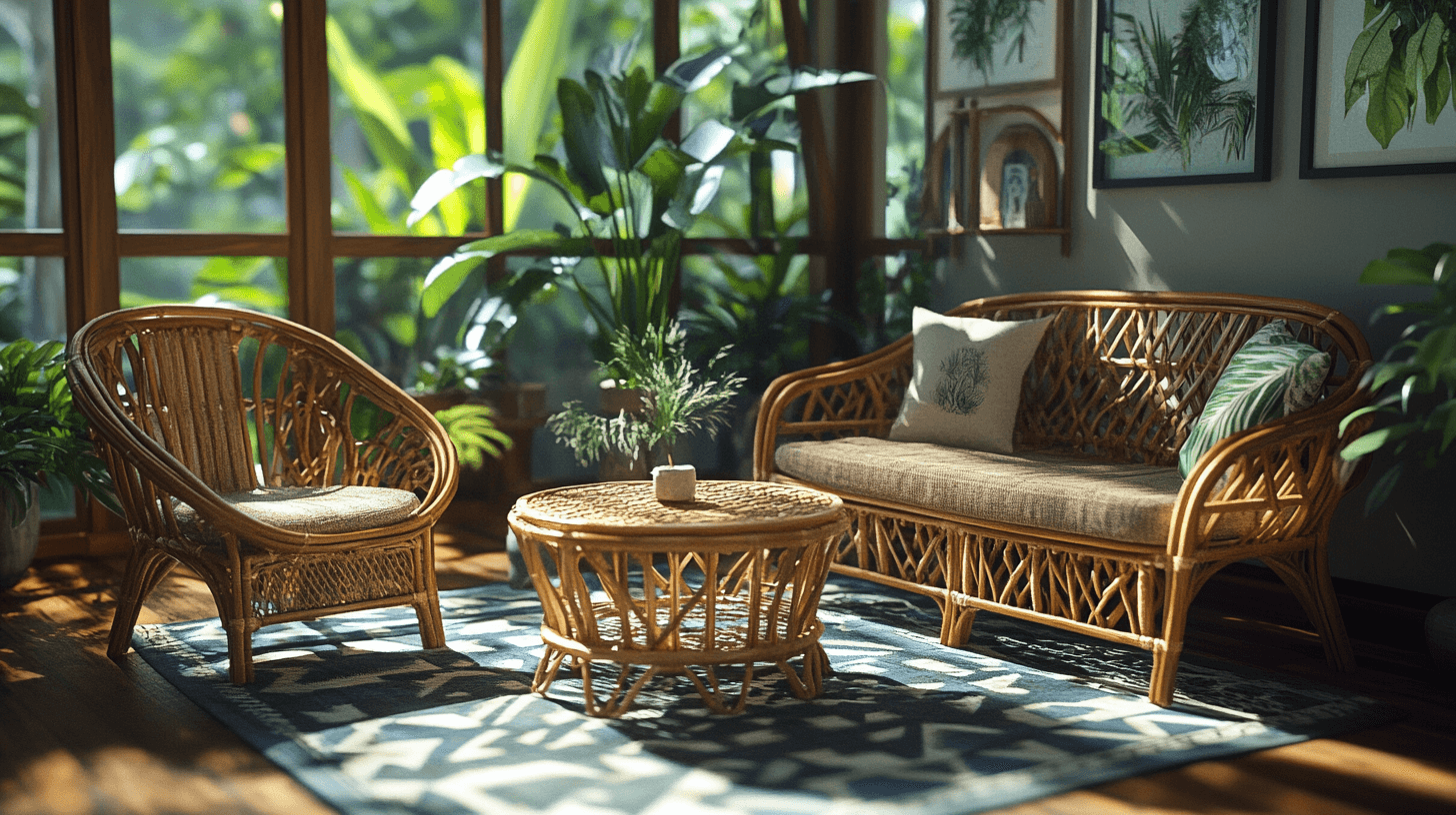 Materiales naturales: La base del estilo Tropical Boho