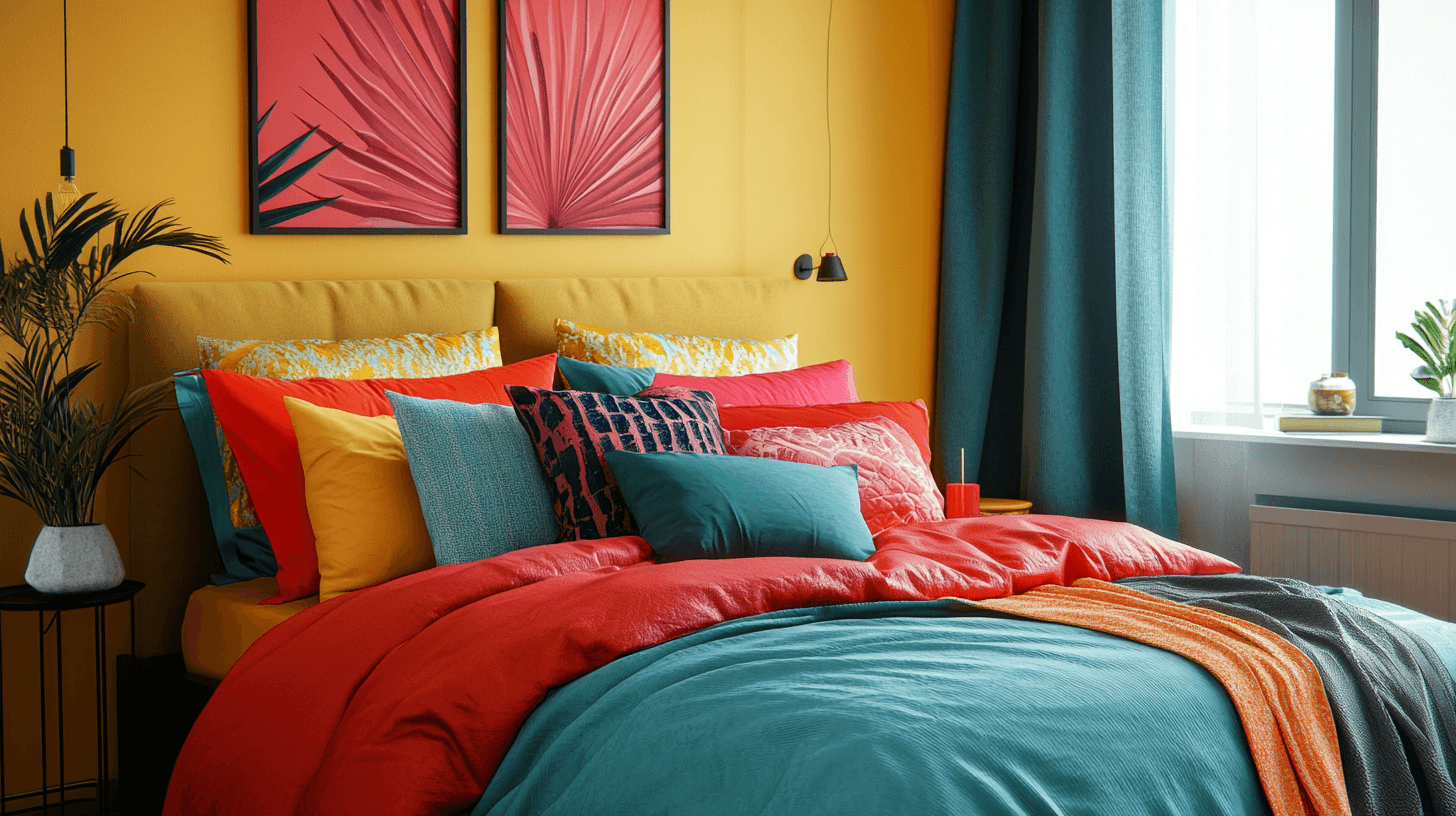 Sueños de dormitorios coloridos: Oasis de relajación llenas de color