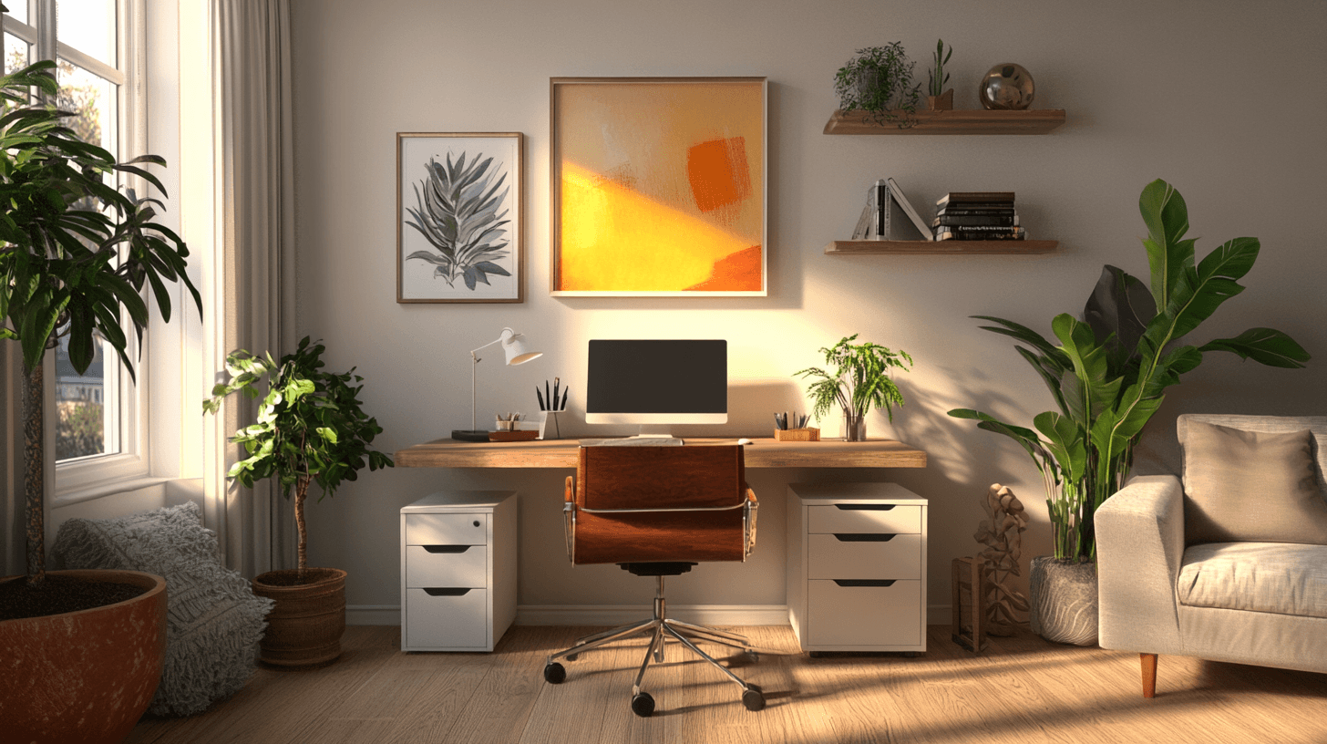 Decoración y accesorios para la oficina en casa