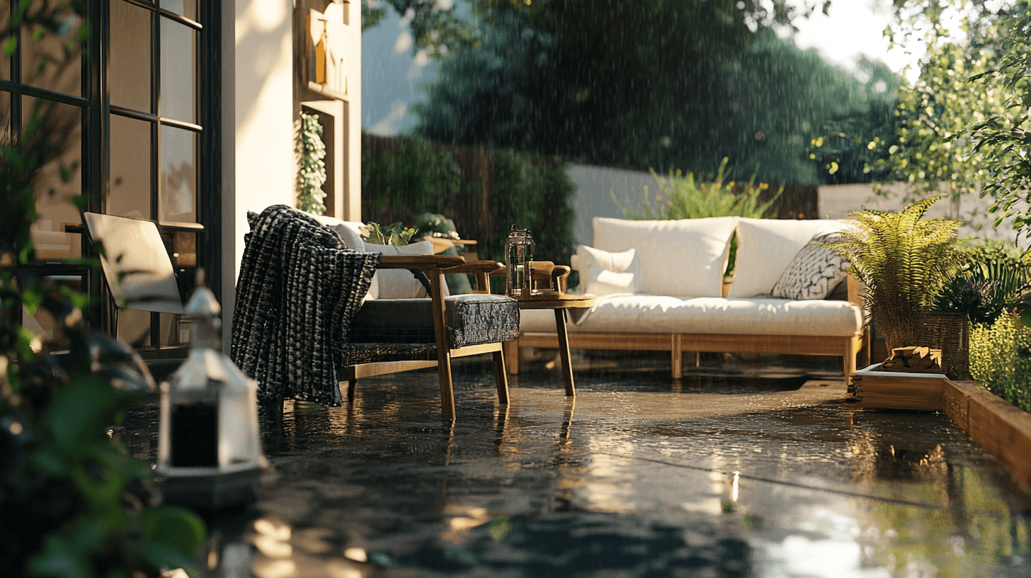 Decoración exterior impermeable: Ideas resistentes a la lluvia para exteriores