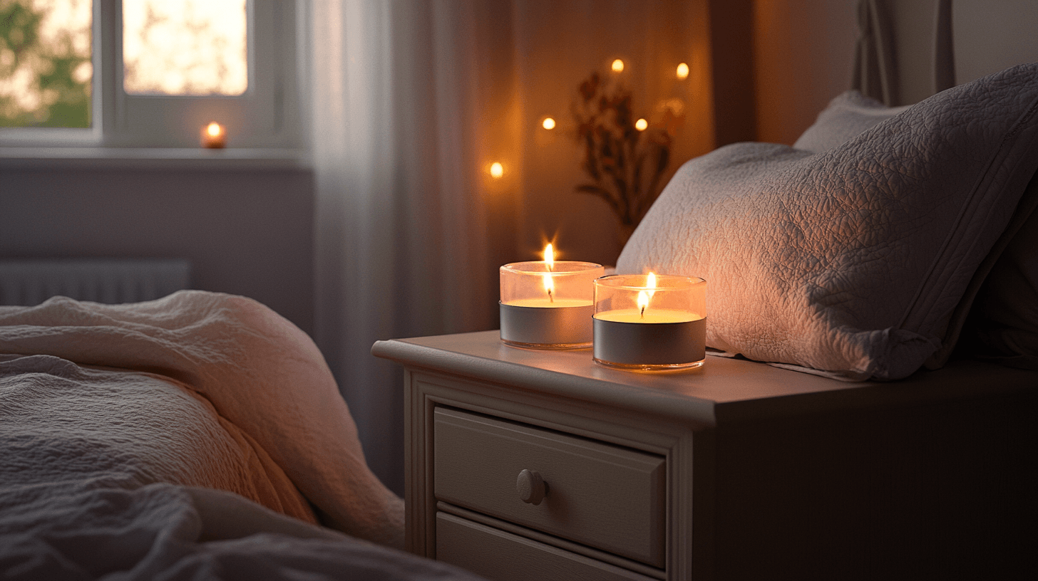 Velas en el dormitorio: Relajación y romanticismo