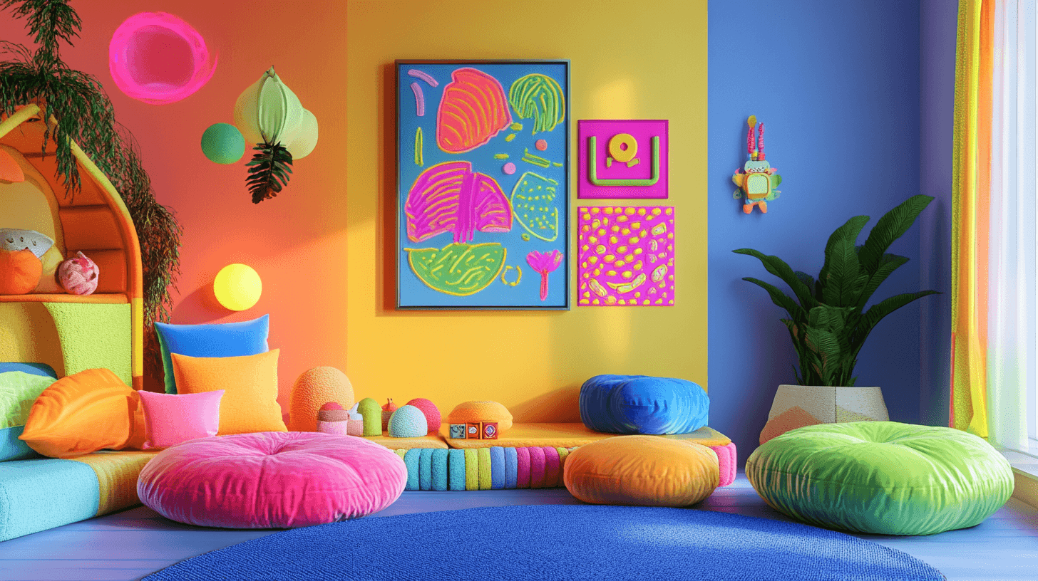 Paredes blancas decoradas de forma creativa: Añadir acentos con colores