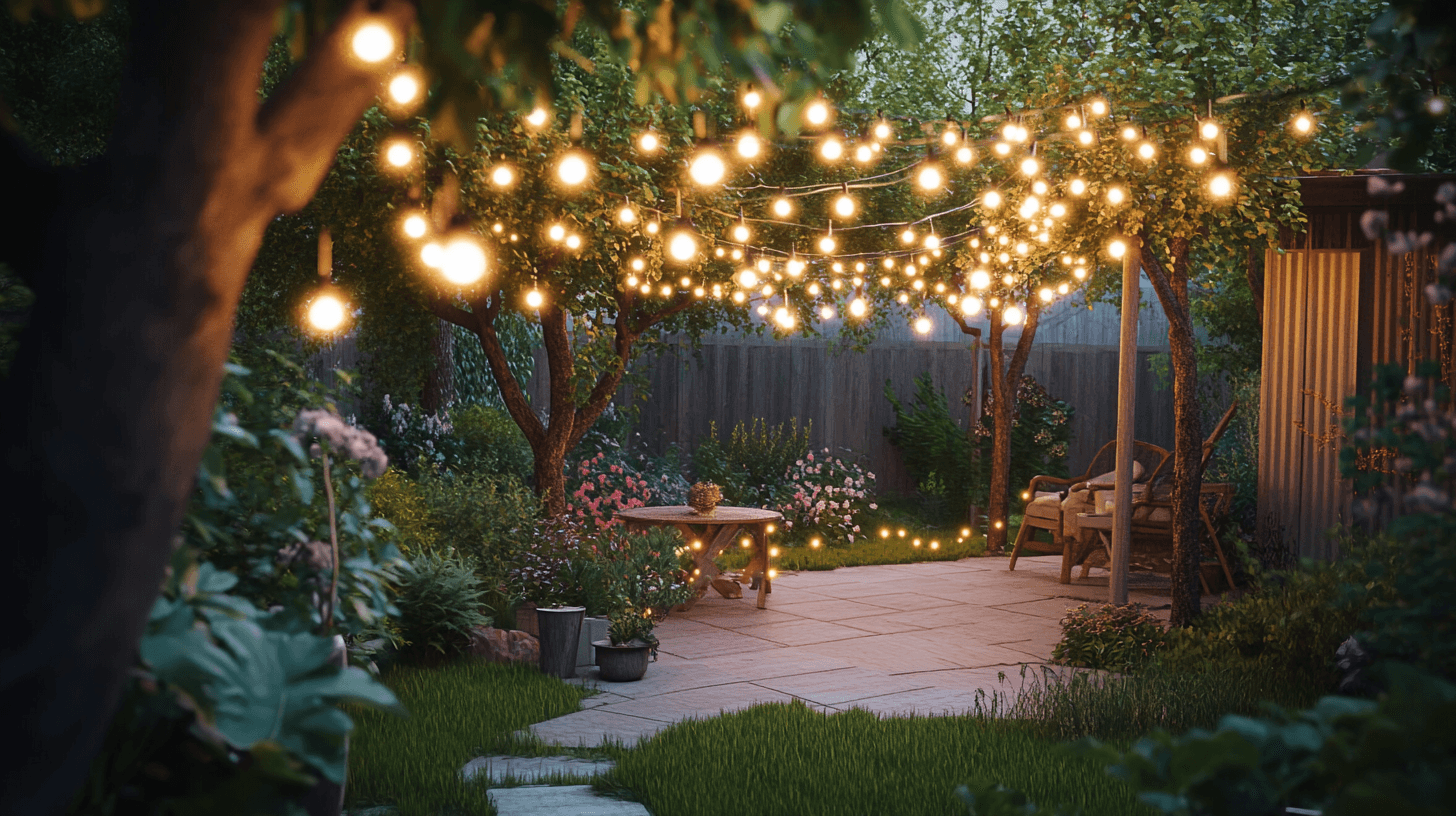 Jardín y balcón: Guirnaldas de luces para noches atmosféricas al aire libre