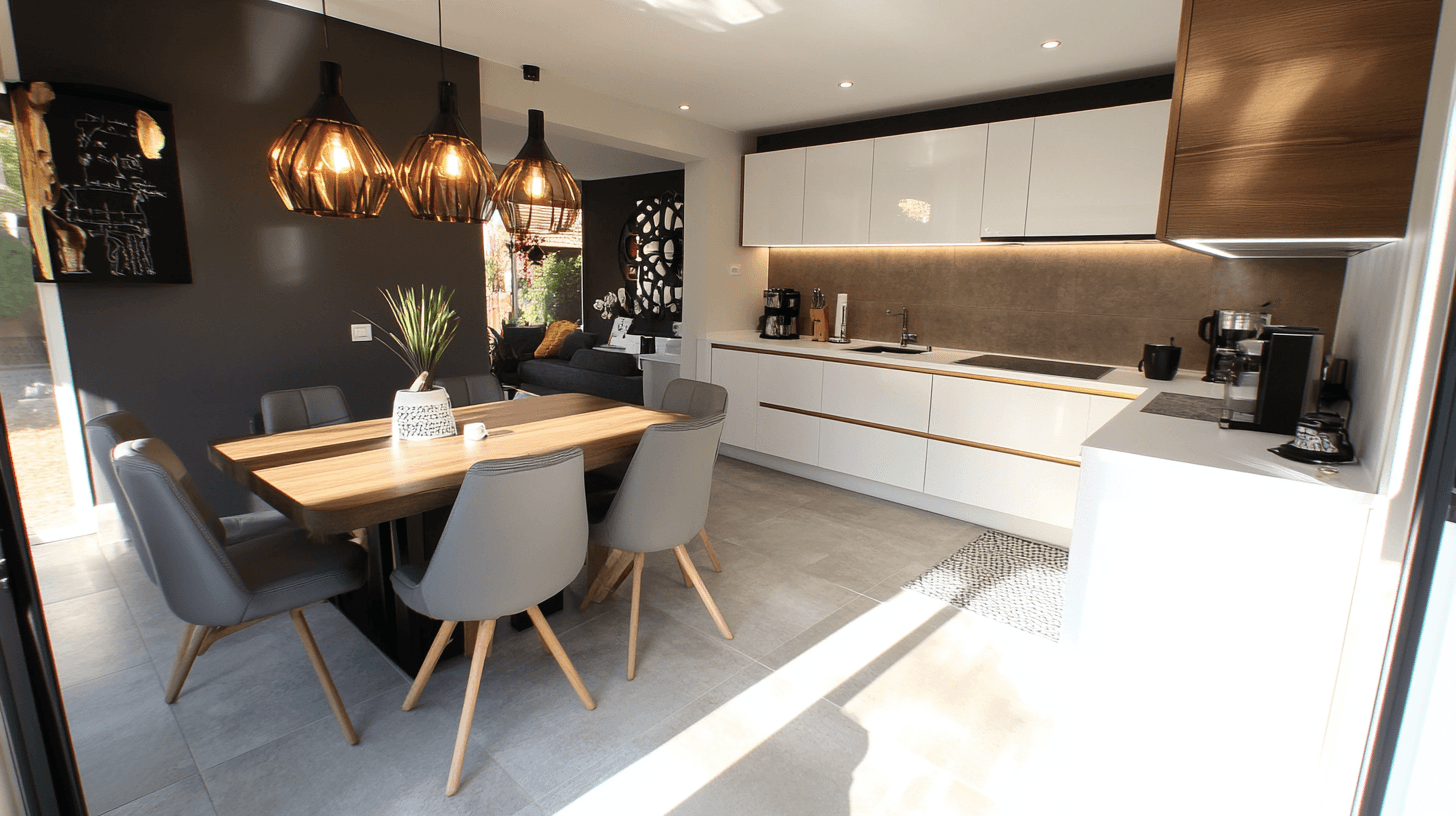 Integrar el comedor en la cocina: Soluciones funcionales y estéticas