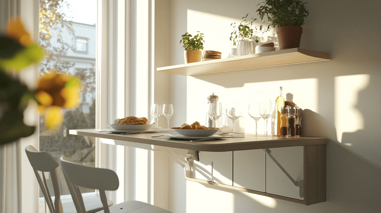 Muebles que ahorran espacio para el comedor