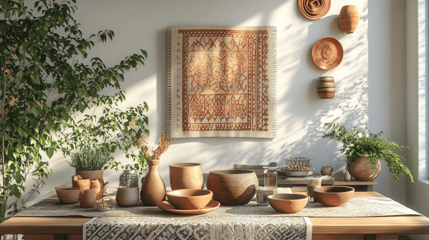 Decoraciones que resaltan los tonos tierra