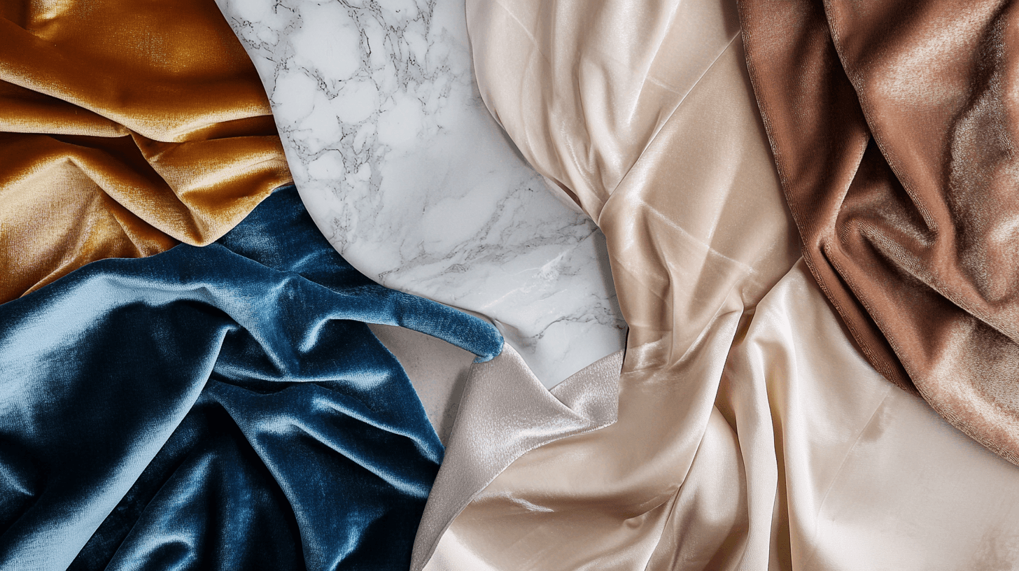 Materiales lujosos para el estilo glamuroso