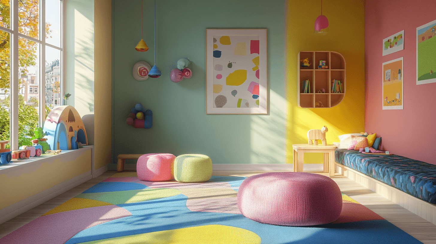 Paredes coloridas en la habitación de los niños: Fomentar la creatividad a través de los colores