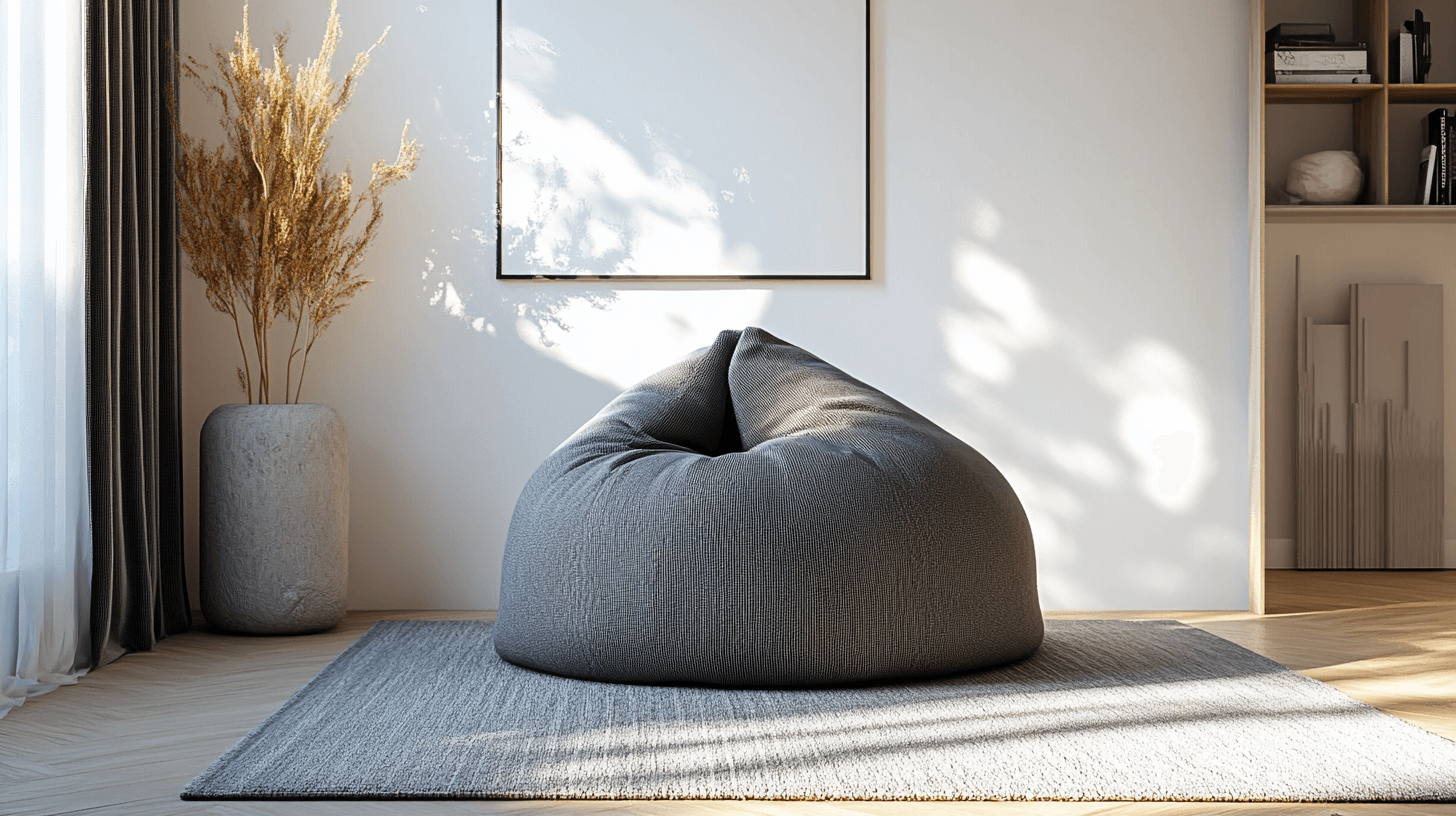Pufs en la sala de estar: Oasis de relajación con estilo