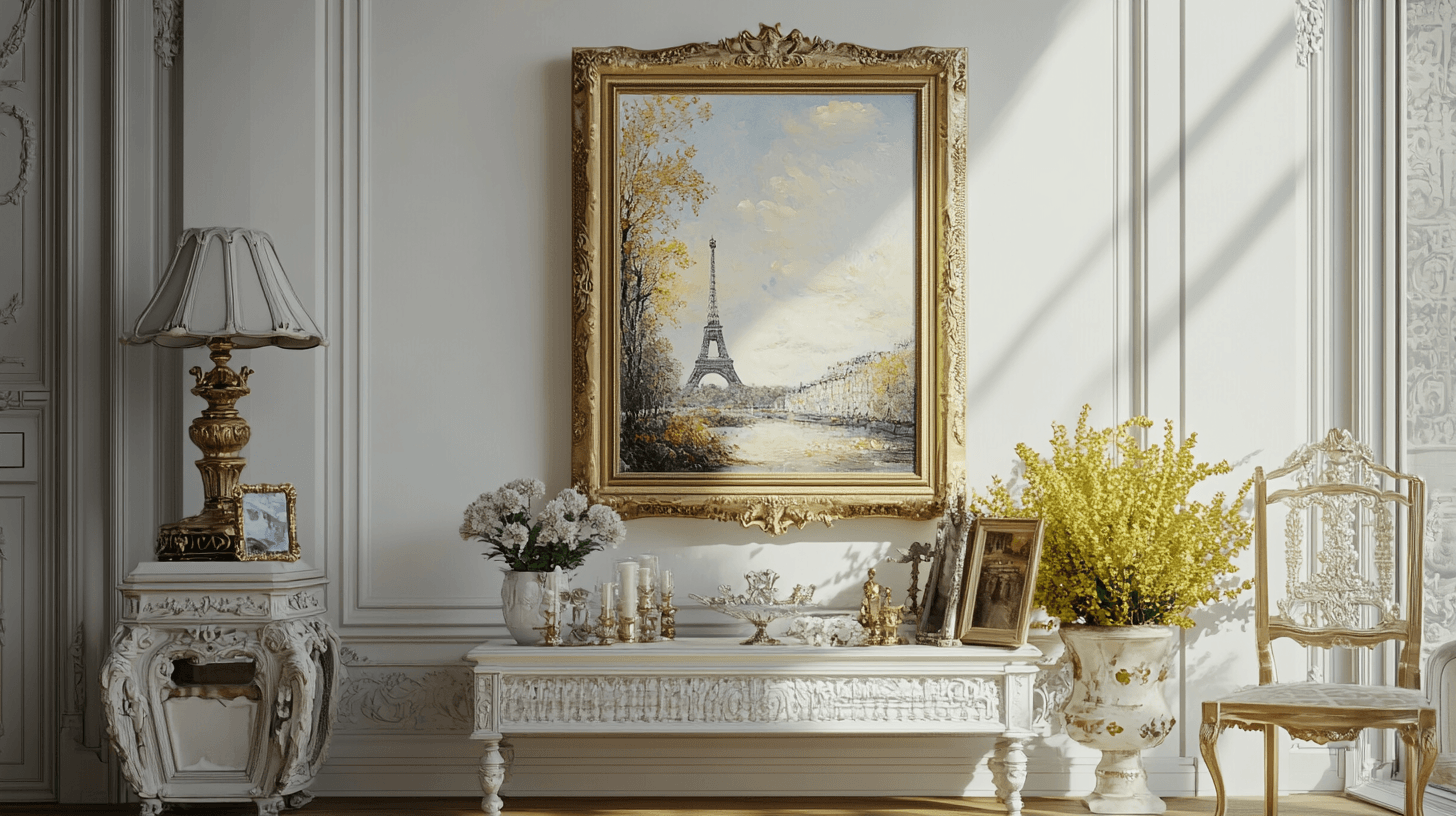 Acentos decorativos: arte y accesorios en el Parisian Chic