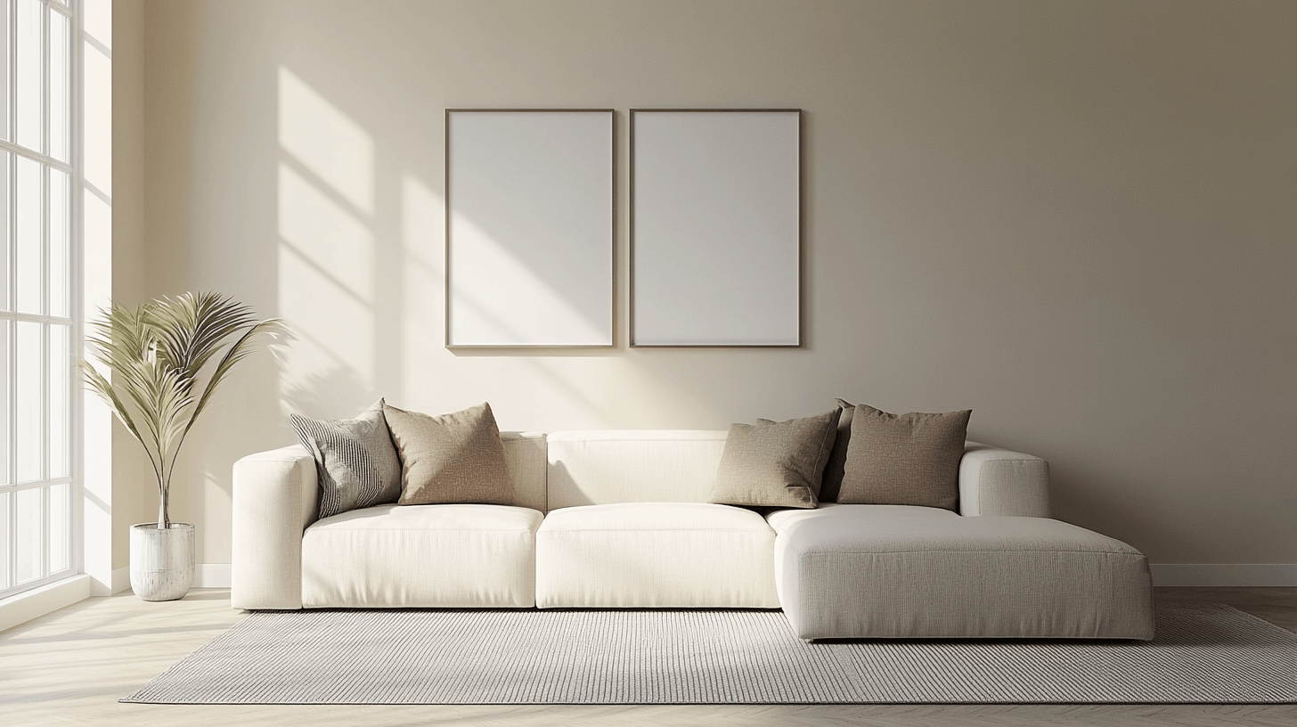 Diseño de color en la sala de estar moderna