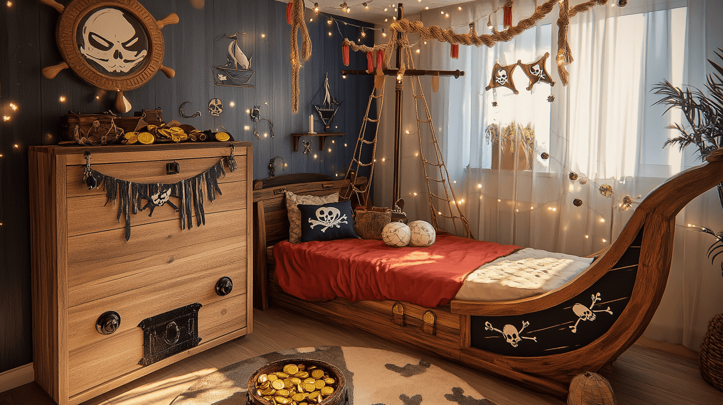 Habitación infantil con temática de piratas: Ideas de diseño aventureras