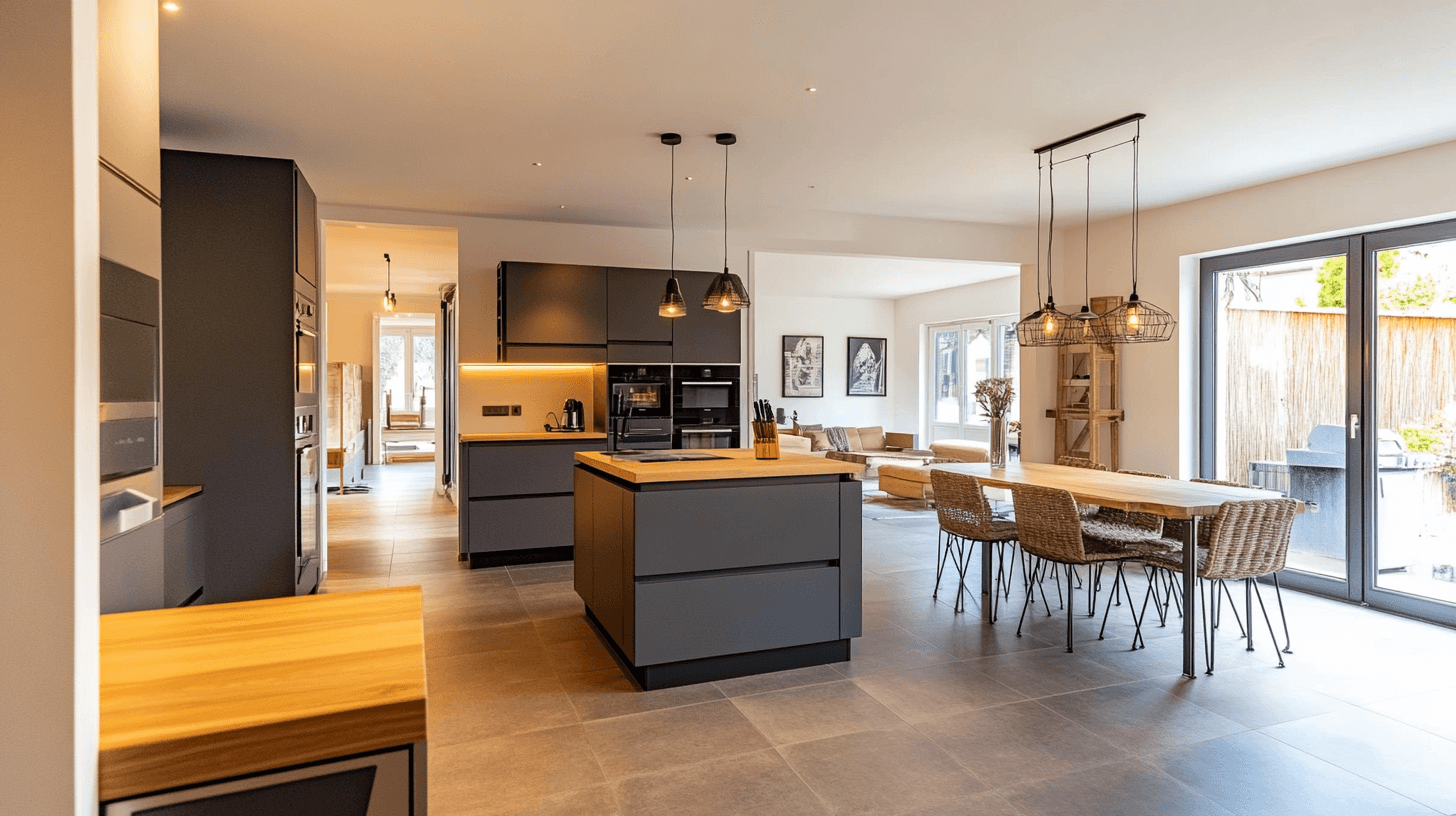 Muebles y equipamiento para la cocina abierta