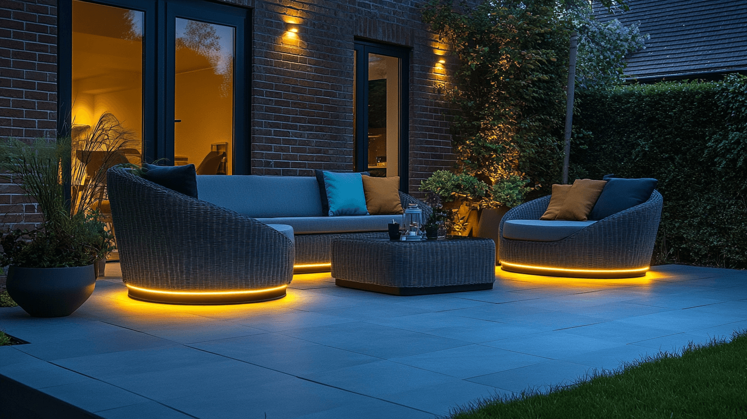 Consejos para integrar muebles de jardín LED en tu espacio exterior