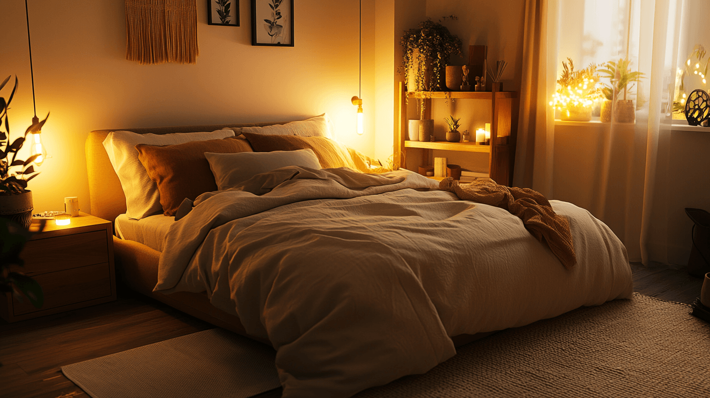 Tonos tierra suaves en el dormitorio: tranquilidad y seguridad