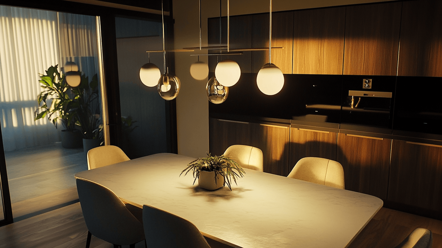 Iluminación en el comedor: funcionalidad se encuentra con atmósfera