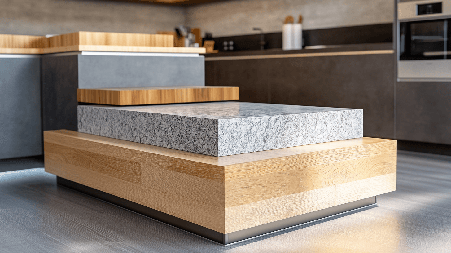 Materiales para islas de cocina