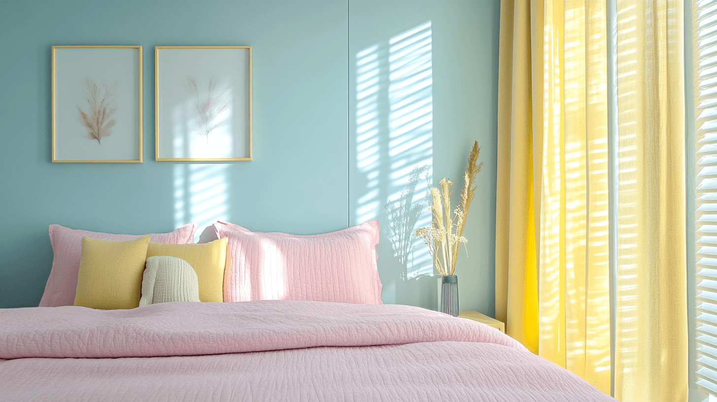 Dormitorio en tonos pastel: Un oasis de tranquilidad