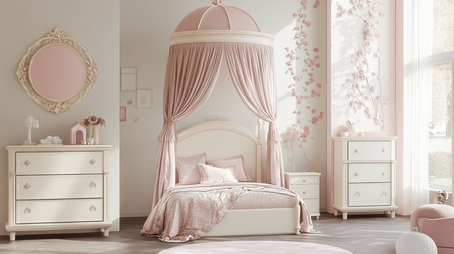 Habitación infantil al estilo princesa: Un sueño en rosa