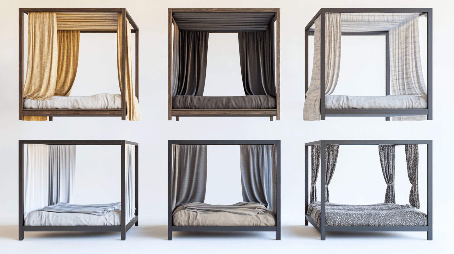 Materiales y cuidado de camas con dosel