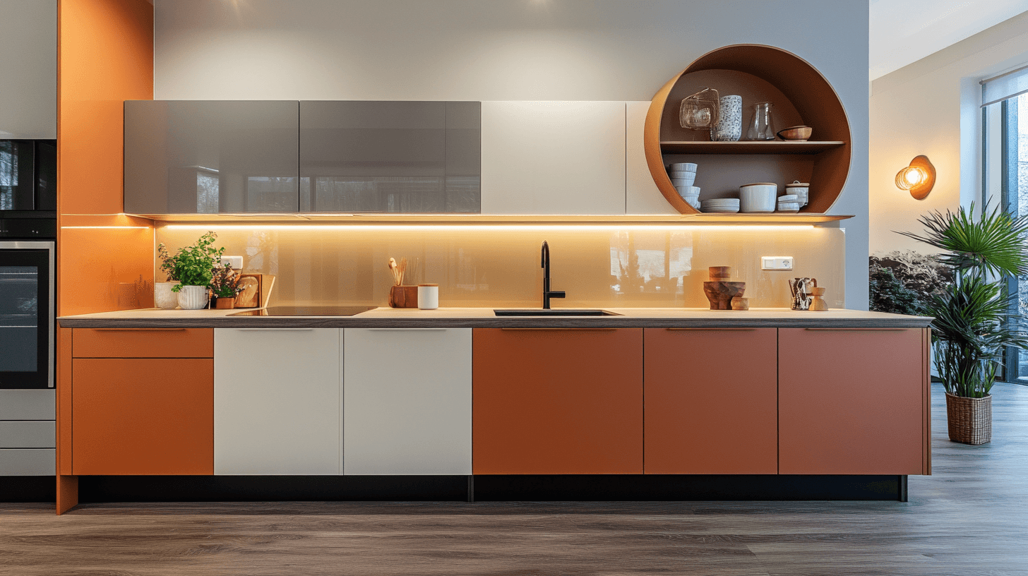 Conceptos de color para la cocina: Así se convierte el área de cocina en un punto culminante