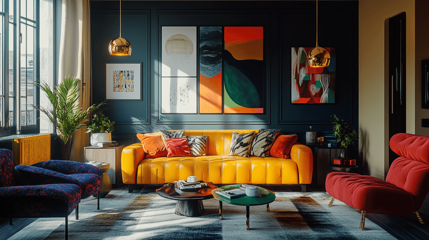 Combinaciones de colores atrevidas para cada habitación