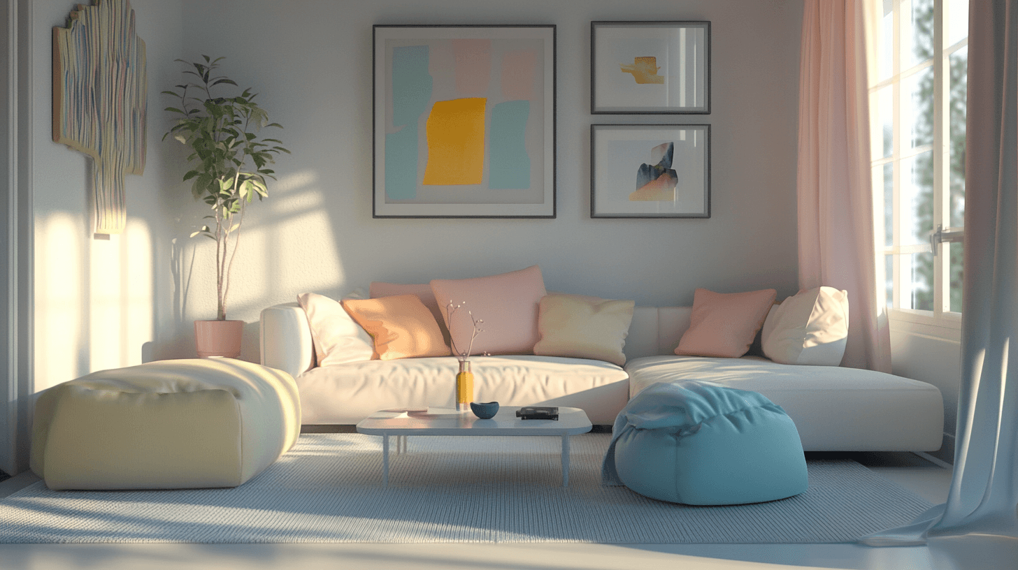 Muebles en colores pastel: Suaves y acogedores