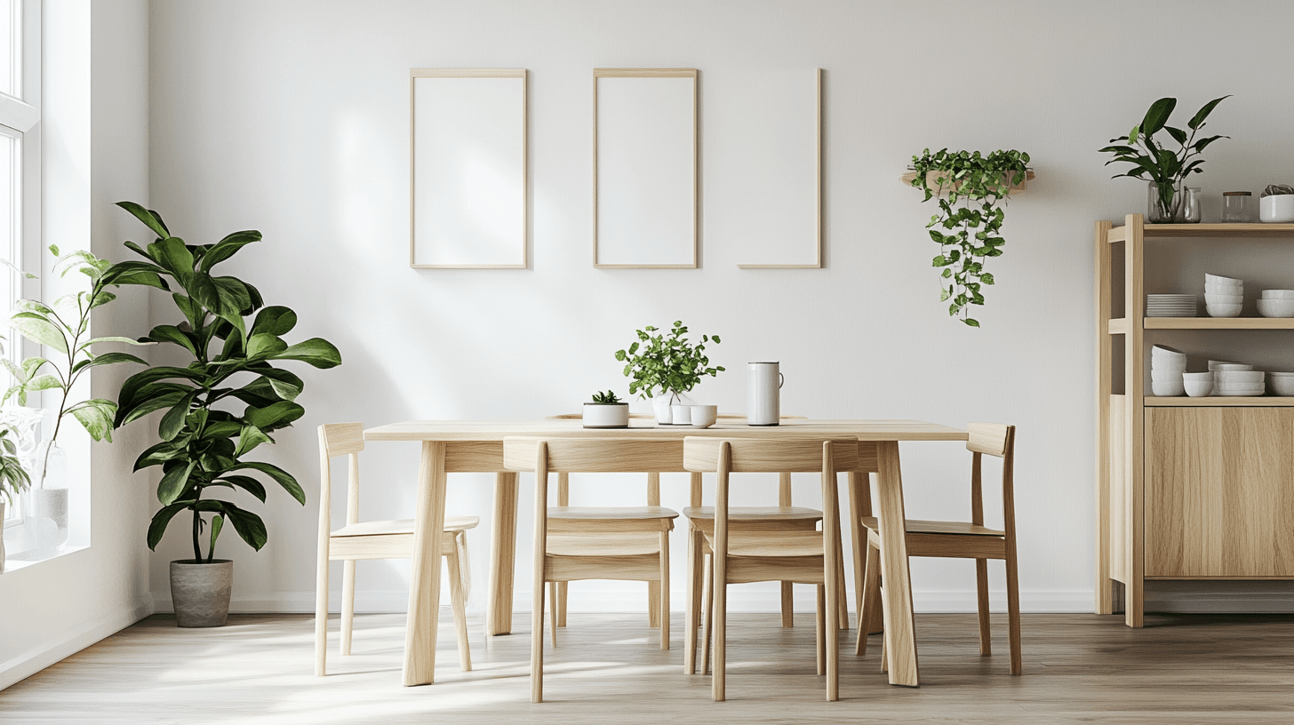 Comedor de estilo escandinavo: Minimalismo y funcionalidad