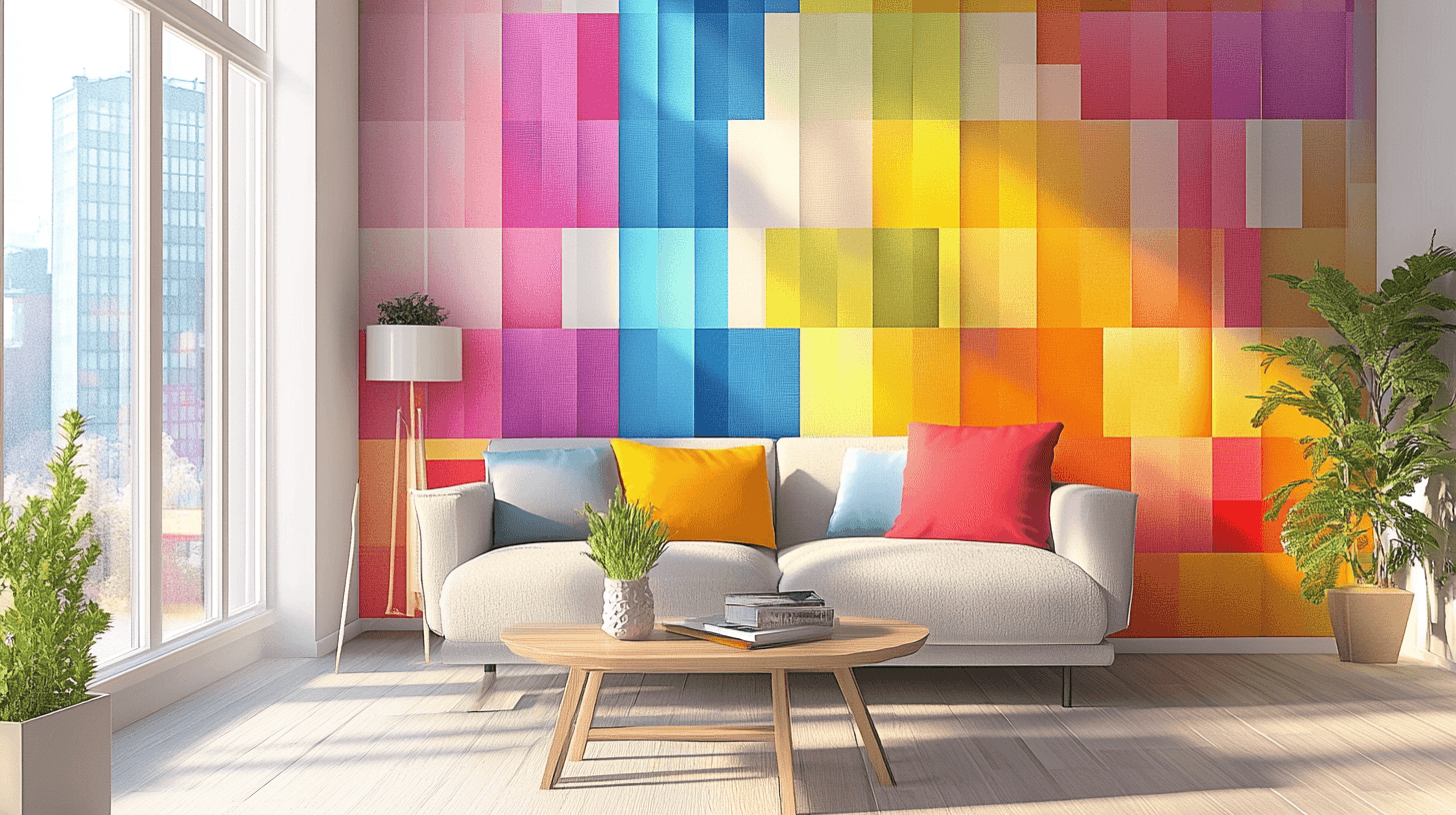 Papel tapiz de colores: Cómo cambian la habitación