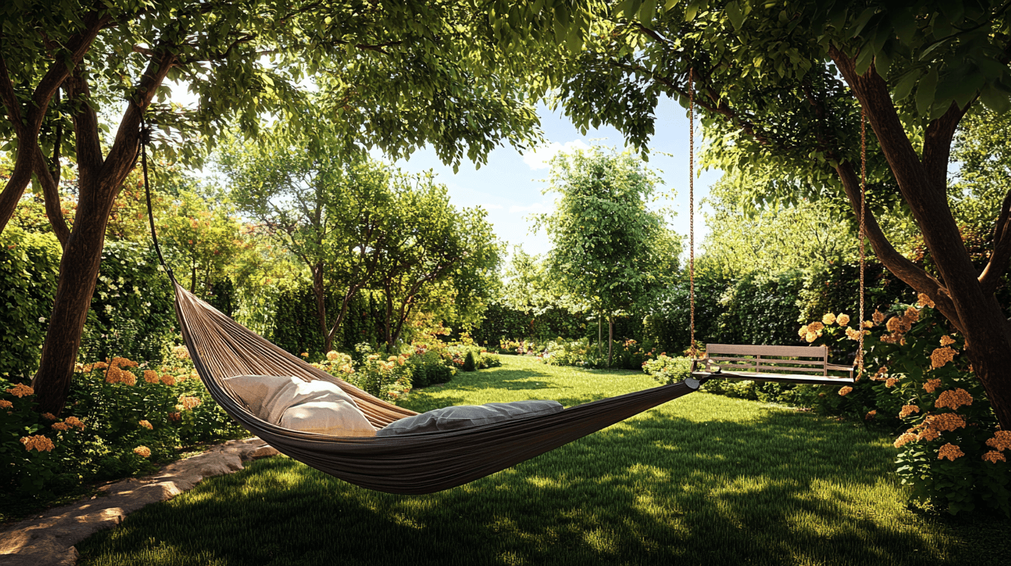 Hamacas y columpios: pura relajación al aire libre