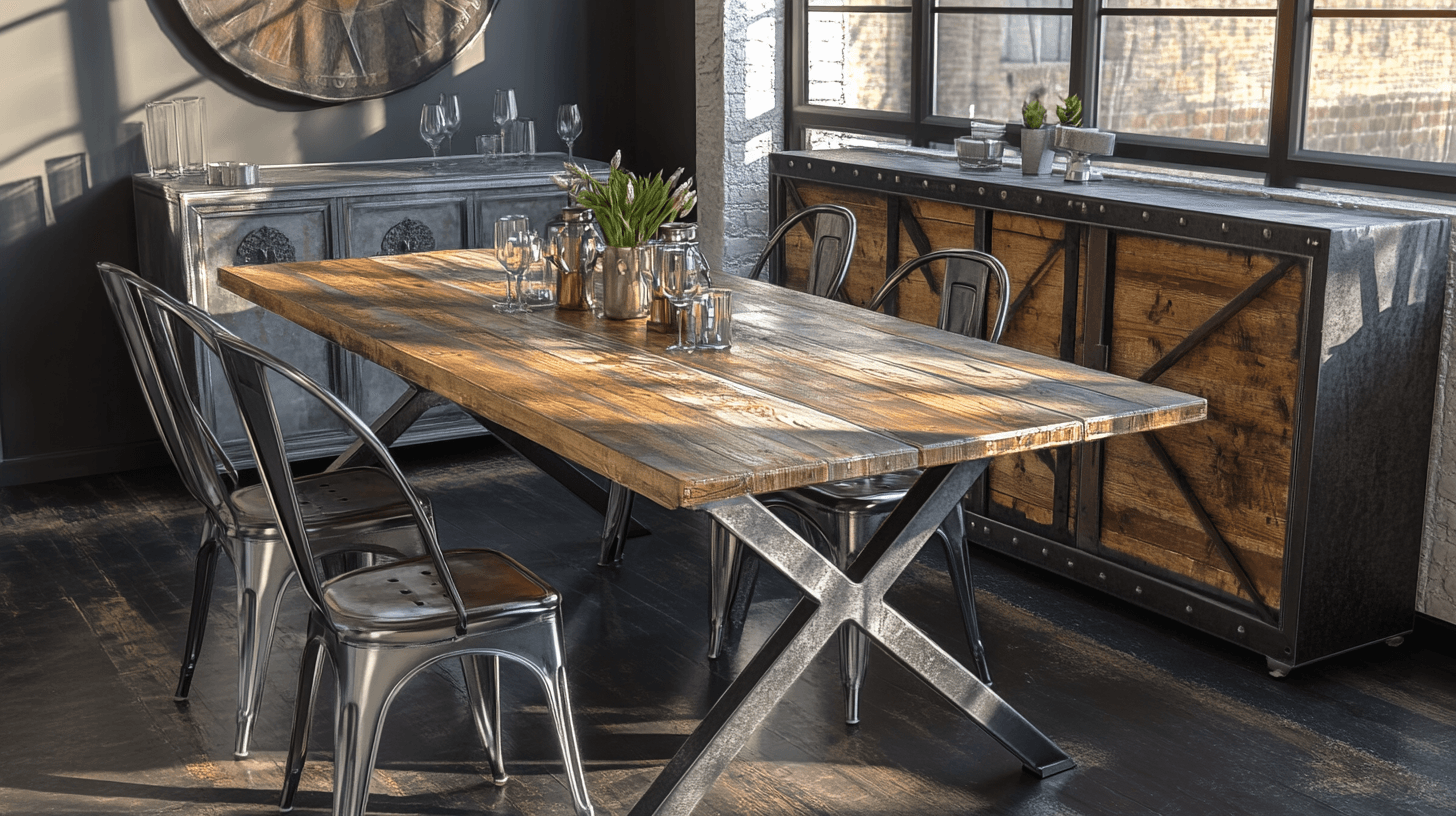 Muebles de estilo industrial: La combinación perfecta de metal y madera