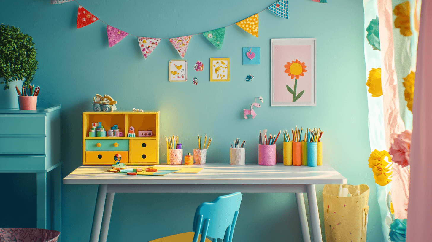 Ideas creativas de diseño para escritorios infantiles