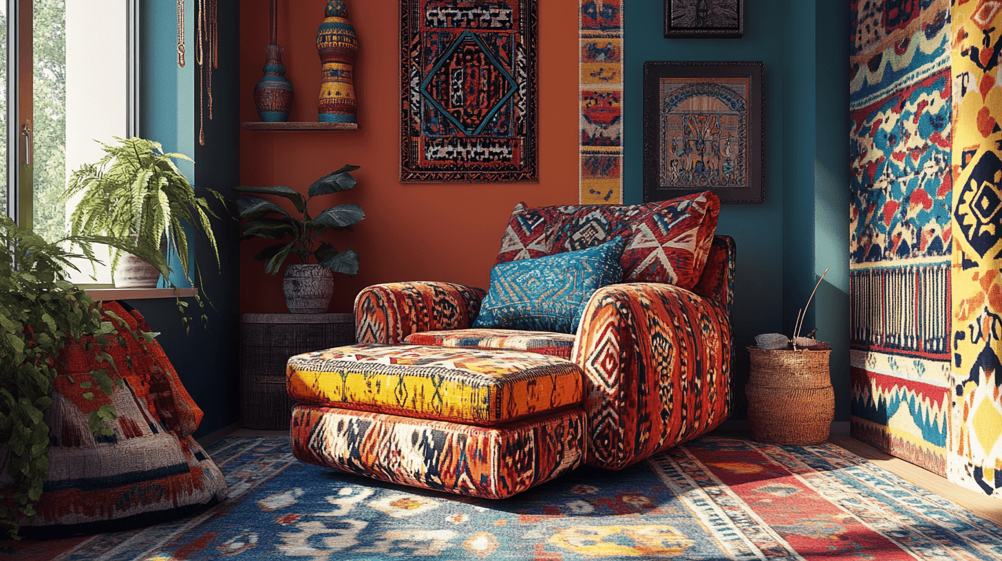 Paredes y techos coloridos